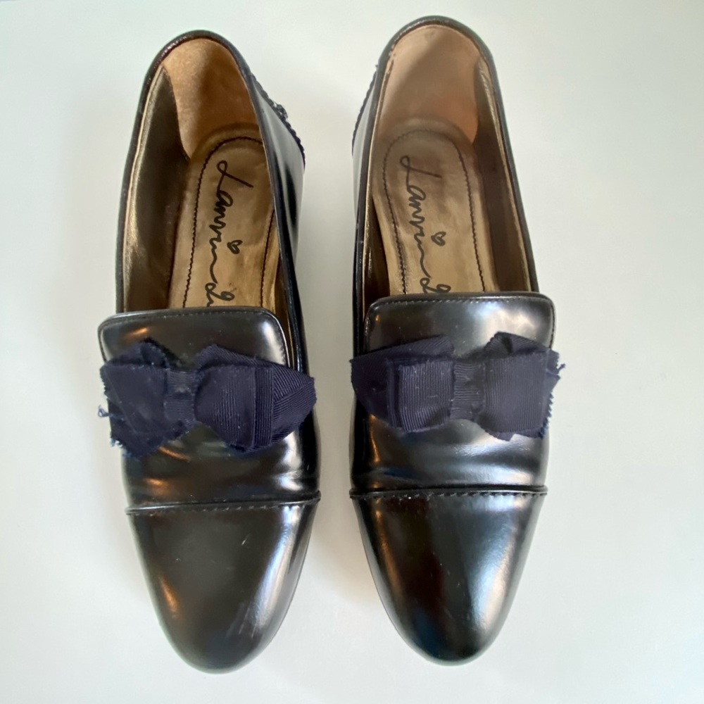 EUC RARE LANVIN RUNWAY SMOKING SLIPPER BY LEGENDARY ELBER ALBAZ